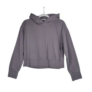 Zara Womens Gray Cropped Hoodie Size Small